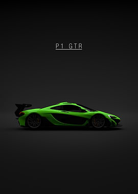 McLaren P1 GTR - Green