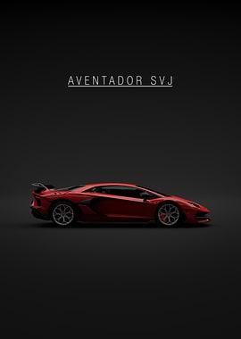 Lamborghini Aventador SVJ - Red
