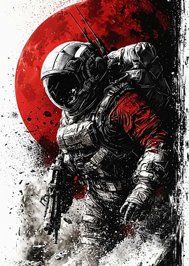 Fighter Astronaut Space