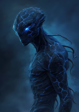 Blue Alien Creature