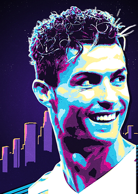 Cristiano Ronaldo Pop Art Portrait