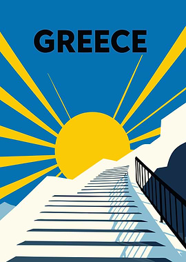 Greece Travel Poster