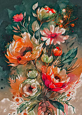 Floral Watercolor Painting