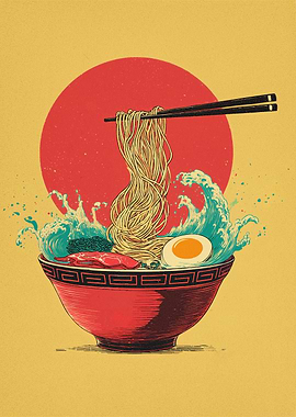 Ramen Bowl Waves
