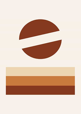 Minimalist Brown Geometric Design
