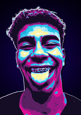 Lamine Yamal Pop Art Portrait