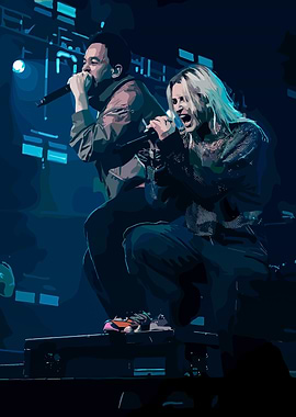 Two Singers on Stage linkin park