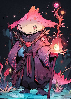 Axolotl Mage Enchanted