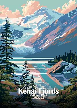 Kenai Fjords National Park Poster