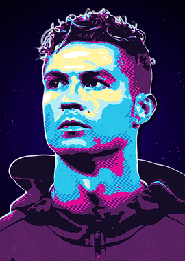 Cristiano Ronaldo Pop Art Portrait