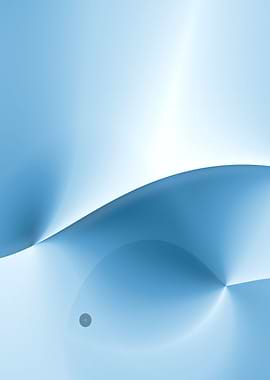 Abstract Blue Wave and Fish