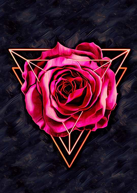 Rose in Triangle