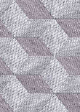 Abstract Geometric Pattern with Fabric Texture