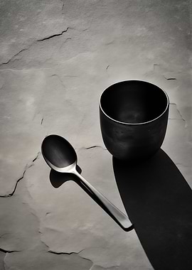 Spoon and Cup Still Life