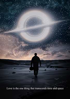 Astronaut and Black Hole Landscape