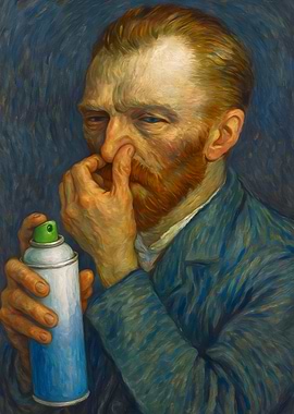 Van Gogh Funny Bathroom Toilet