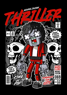 Michael Jackson Thriller Comic Cover Art