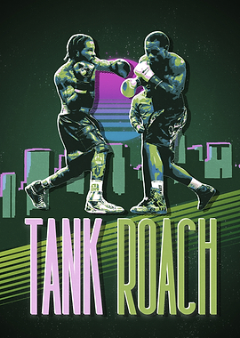 Tank Roach Boxing Retro Art