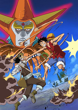 Water 7 Luffy vs Usopp