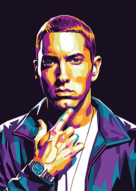 Eminem Portrait Pop Art