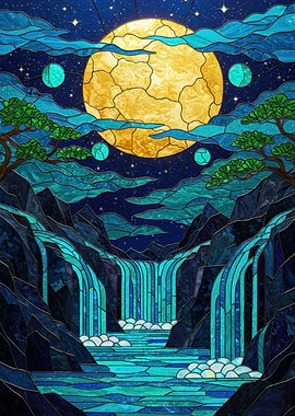 Stained Glass Waterfall