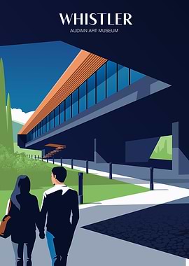 Whistler Audain Art Museum Illustration