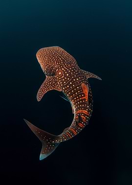 Whale Shark Dark Ocean