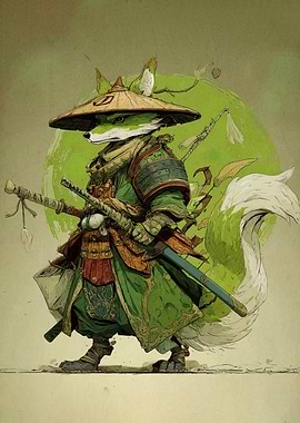 Fox Samurai Warrior