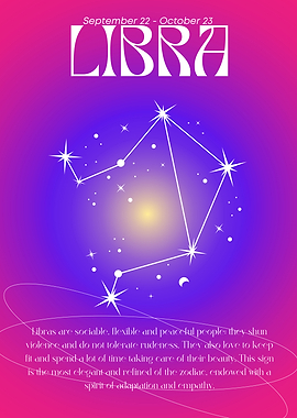 Libra Zodiac Sign Art