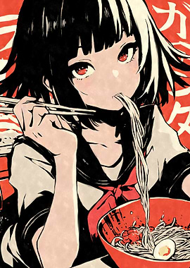 Kawaii Anime Girl Ramen