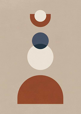 Abstract Geometric Shapes Art Print