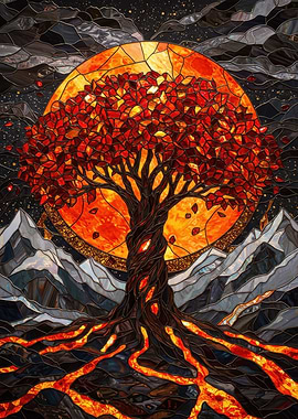 Tree of Life Stained Glass