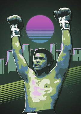Muhammad Ali Retro Art