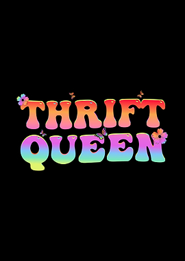 Thrift Queen Colorful Graphic Design