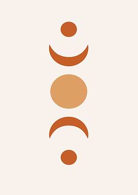 Minimalist Moon Phases