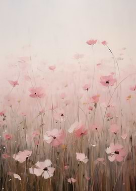 Pink Flowers Painting