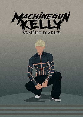 Machine Gun Kelly Vampire Diaries Artwork