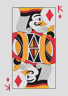 Penguin Playing Cards: King of Diamonds