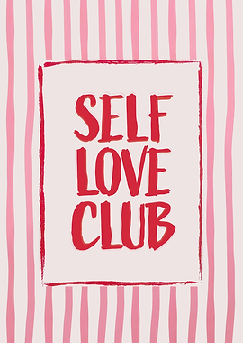 Self Love Club Pink Stripes