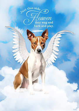 Basenji Dog Angel in Heaven