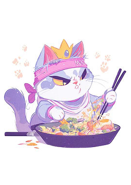Cat Chef Noodles