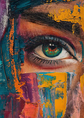 Abstract Eye Painting