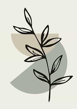 Minimalist Botanical Art