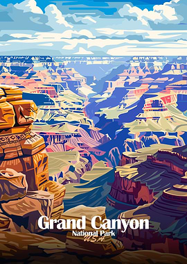 Grand Canyon National Park Illustration
