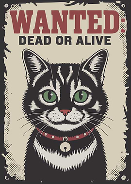 Wanted Cat Poster