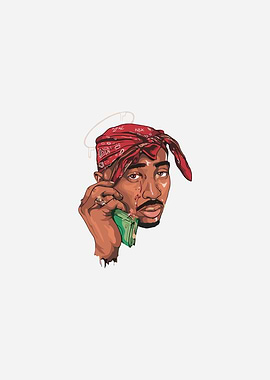 Tupac Shakur Digital Art