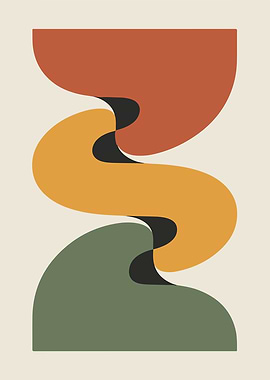 Abstract Geometric Shapes Art Print