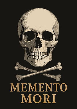 Memento Mori Skull and Crossbones