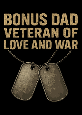 Bonus Dad Veteran Dog Tags