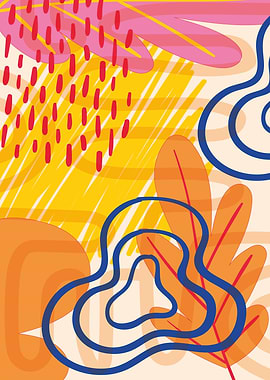 Colorful Abstract Shapes and Lines